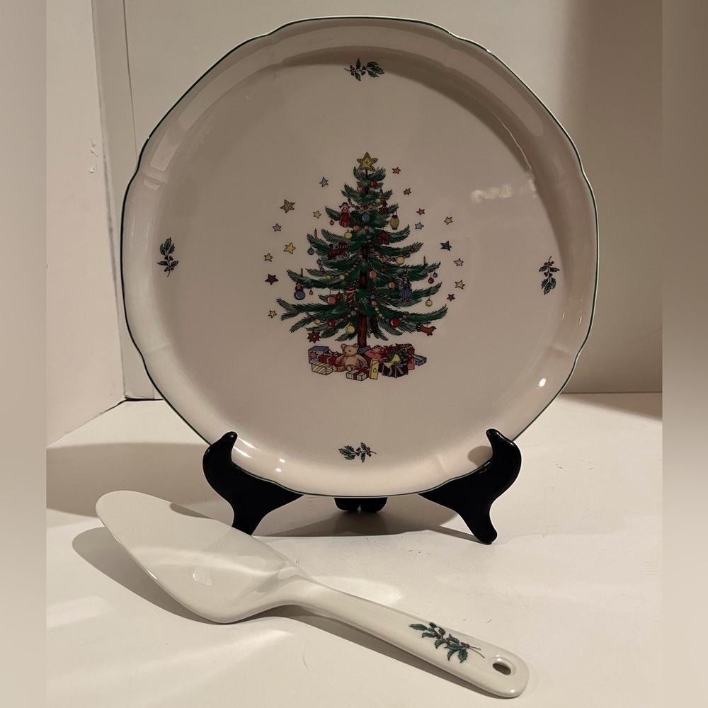 New Nikko Christmastime Hostess Plate with Server. Rare Find - Picture 10 of 10